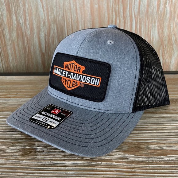 Harley Davidson Bar & Shield Patch Hat - Richardson 112 - Picture 4 of 8